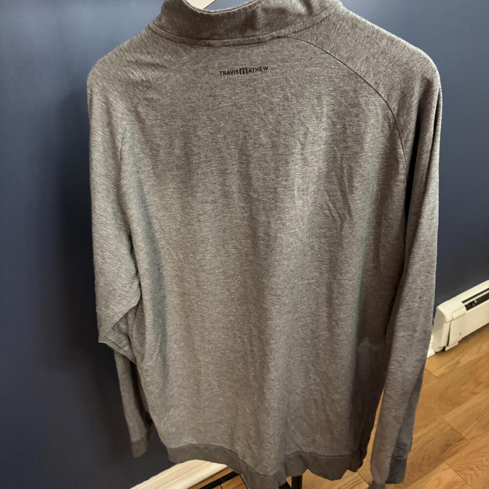 Travis Mathew x Coors Light, Quarter Zip Long Sleeve, Gray Mens XXL - Picture 2 of 7
